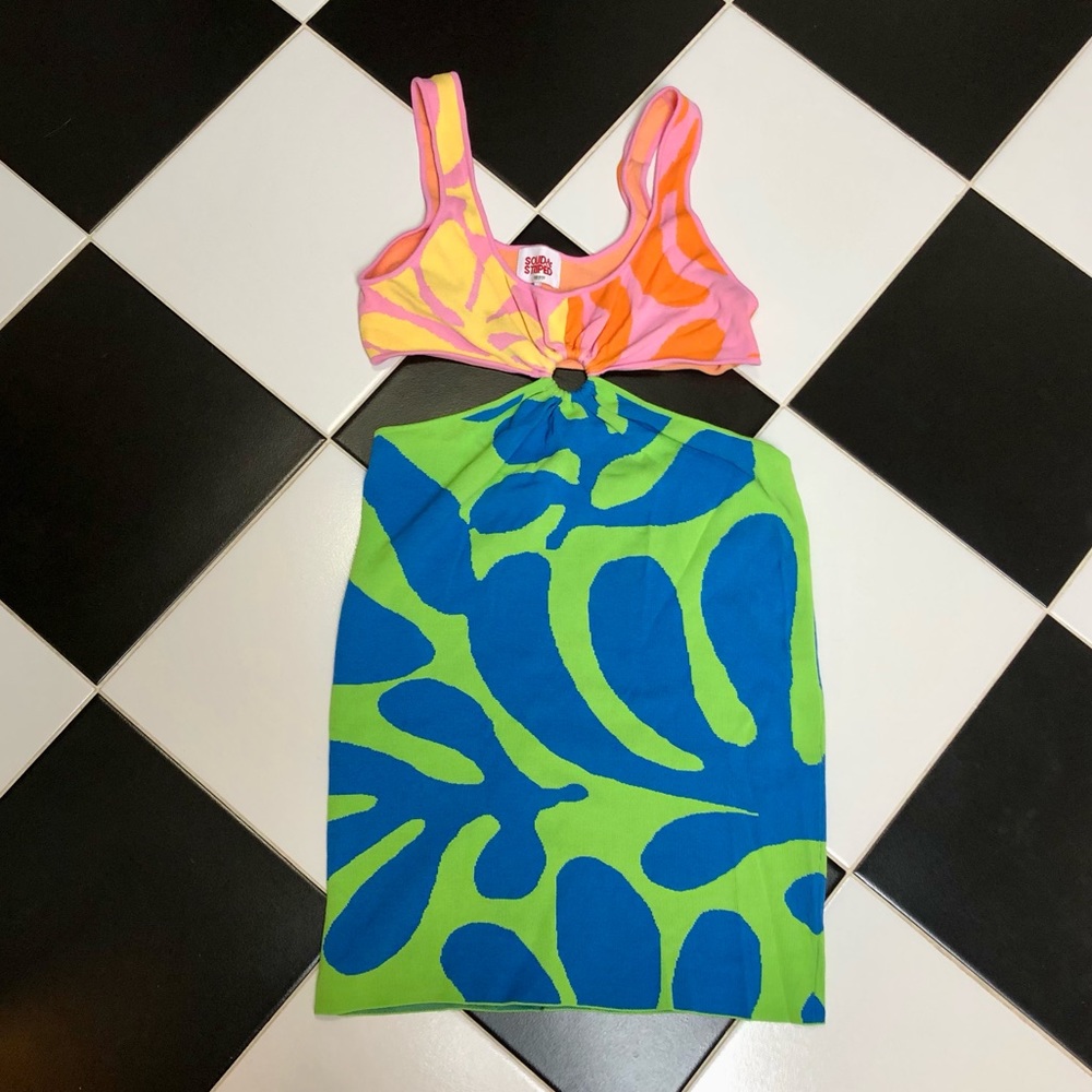 Solid & Striped The Bailey Cut Outs Mini Dress Ne… - image 6